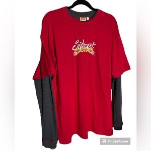 Vintage Sideout Long Sleeve Shirt Graphic floral art Print Size Large